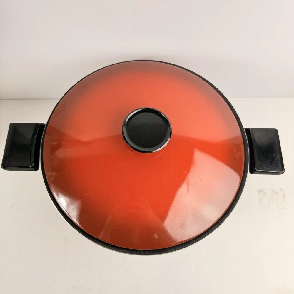 Vtg WEST BEND Country Kettle Electric Skillet Frypan Cooker Pot Casserole 5 Qt